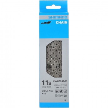 Цепь SHIMANO HG901, 11 скоростей, 116 звеньев, замок цепи SM-CN900-11 (1ШТ), ROAD/MTB/E-BIKE совместимость