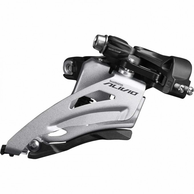 Переключатель передний SHIMANO ALIVIO, M4020, SIDE SWING, средний хомут 34,9(с адаптером 31,8; 28,6), EFDM4020MX4