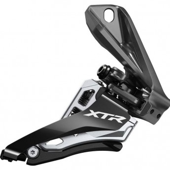 Переключатель передний SHIMANO XTR, M9100-D, 2X12 скоростей, на упор SIDE SWING, верхняя тяга, для 38T, CL:50/53мм