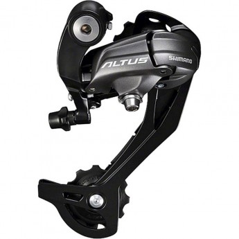 Переключатель задний SHIMANO ALTUS, M370, SGS, 9 скоростей, черный