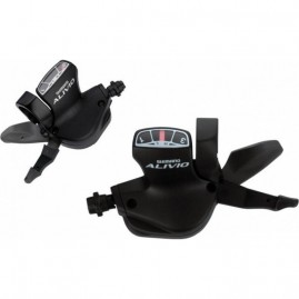 Шифтер SHIMANO ALIVIO, M4010, левый, 2 скорости, трос 1800 мм