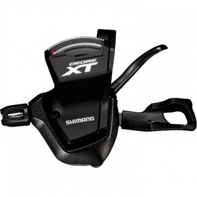 Шифтер SHIMANO XT, M8000, левый, 2/3 скоростей. трос с оплеткой ISLM8000LBP2