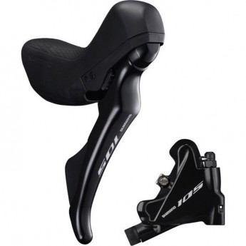 Шифтер/Тормозная ручка SHIMANO 105, ST-R7020 правый,BR-R7070, 11 скоростей, J-KIT, адаптер 25 мм, полимерный