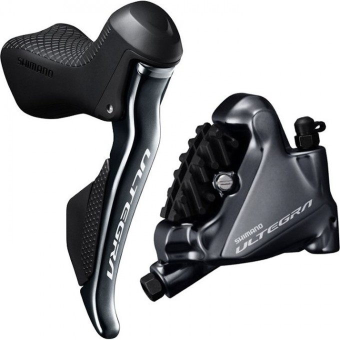 Шифтер/Тормозная ручка SHIMANO ULTEGRA DI2, ST-R8070/BR-R8070, ЛЕВЫЙ, НА 2СК. ПОД ДИСК. ТОРМ. ПОЛИМЕРН. КОЛОДКИ С КУЛЕРОМ IR8070DLF4SC100A