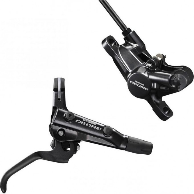 Тормоз дисковый SHIMANO DEORE M6000, BL (левый)/BR(передний), пластиковая колодка, 1000мм EM6000KLFPRA100