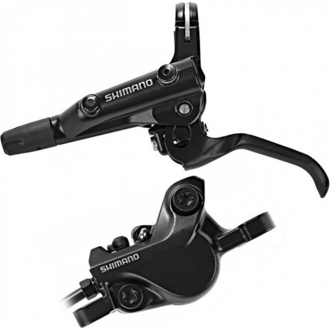 Тормоз дисковый SHIMANO MT MT501, BL(левый)/BR-MT500(передний), полимерные колодки, 1000мм, черный EMT5012KLFPRA100