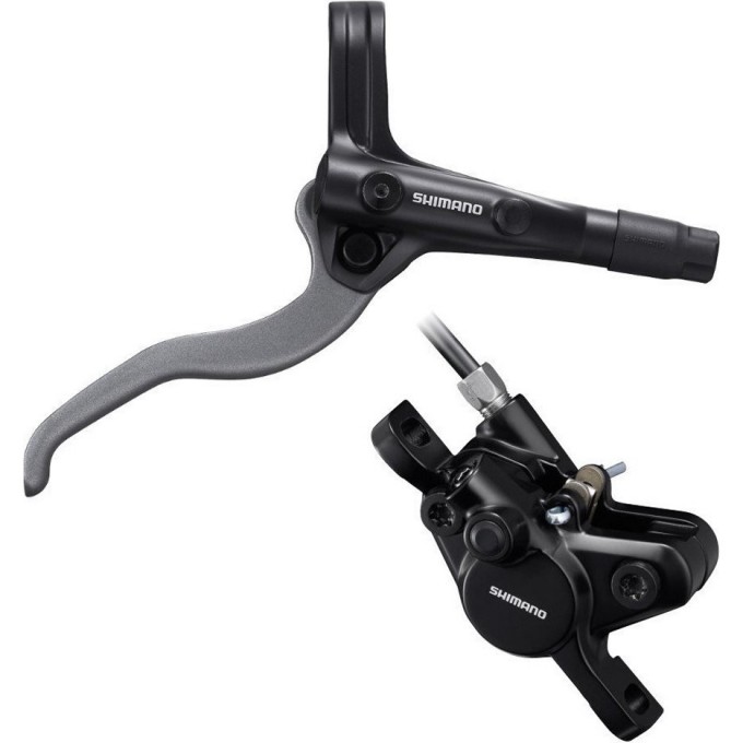 Тормоз дисковый SHIMANO MT400, BL(левый)/BR(передний), полимерные колодки, 1700мм, серебристый EMT400KRRXRA170