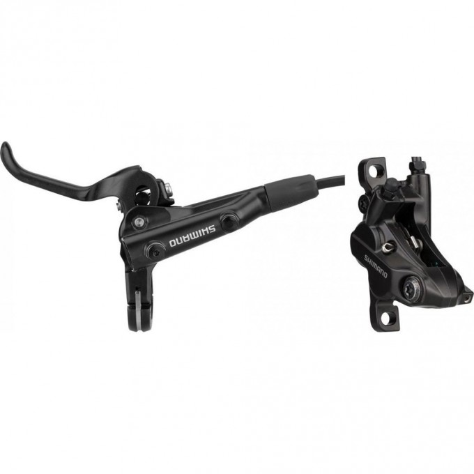 Тормоз дисковый SHIMANO MT501, BL-MT501(ПРАВ)/BR-MT520(ЗАД), ПОЛИМЕР. КОЛ, 1700мм, ЦВ. ЧЕРНЫЙ EMT501EKRRXMA170