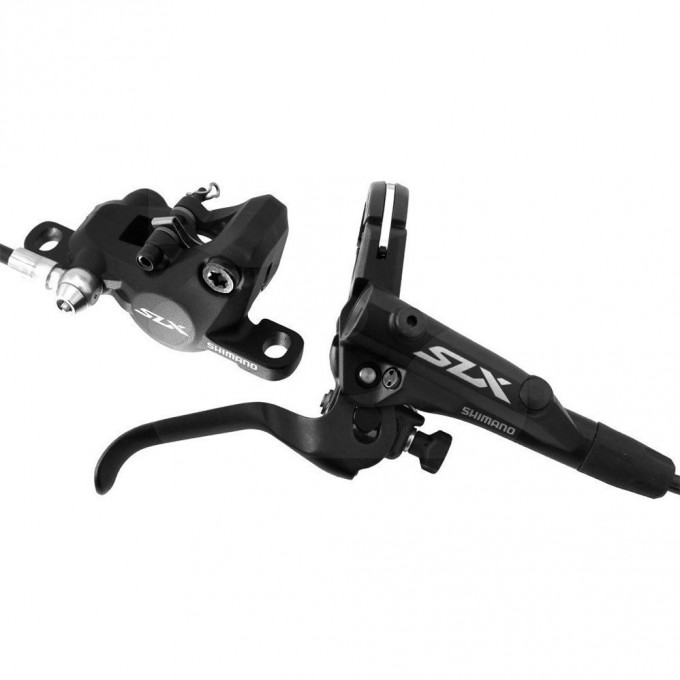 Тормоз дисковый SHIMANO SLX M7000, BL(левый)/BR(передний), без адаптера, пластиковые колодки без радиатора, 1000мм IM7000LFPRA100