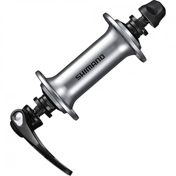 Втулка передняя SHIMANO SORA RS300, 36 отверстий, QR 133 мм, серебристый EHBRS300AAS