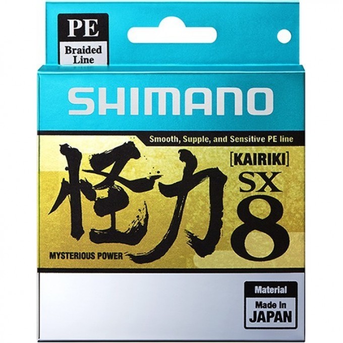 Леска плетёная SHIMANO KAIRIKI 8 PE 150 м разноцветная 0.130 мм 8.2 кг 59WPLA58R22