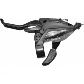 Шифтер тормозная ручка SHIMANO TOURNEY, EF500, левый, 3 скорости, трос, черный