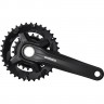 Система SHIMANO ACERA MT210-2B, 175 мм, 36/22T, интегрированный вал, черный, для 9 скоростей, CL:+3 мм, без упаковки AFCMT210EB62L