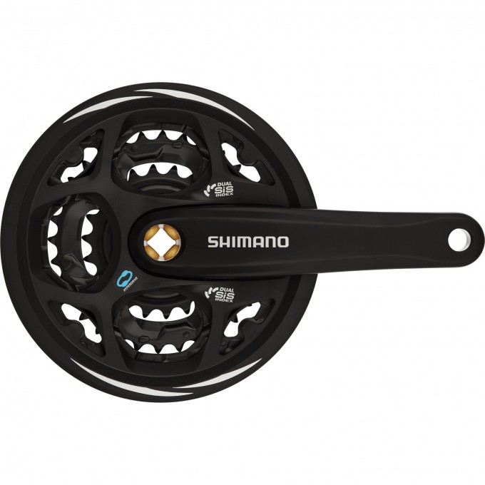 Система SHIMANO ALTUS M311, 170 мм, квадрат, 42/32/22T, с защитой, черный EFCM311C222CL