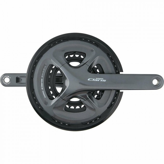 Система SHIMANO CLARIS, R2030, 170мм, интегрированный вал, 8 скоростей с защитой 50/39/30T EFCR2030CX090C