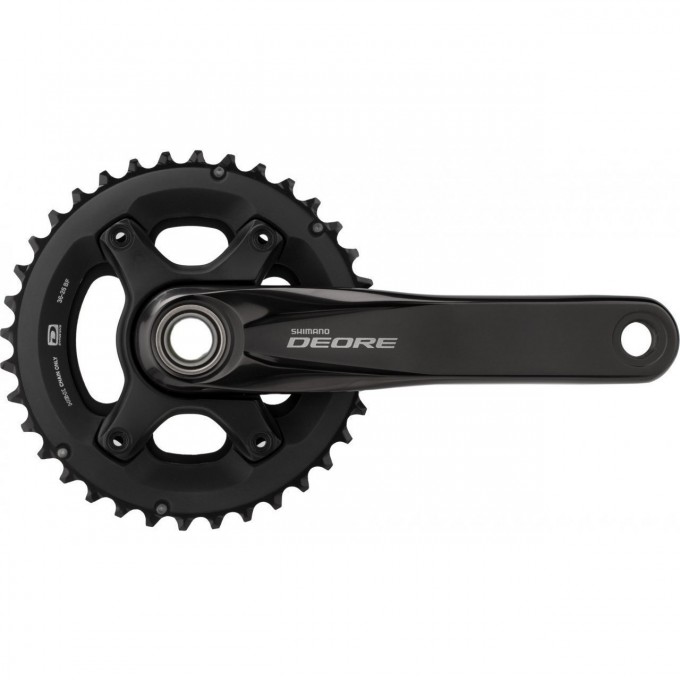 Система SHIMANO DEORE, M6000-2, 170 мм, интегрированный вал, 10 скоростей, 36/26T без каретки, черный EFCM6000CX66X