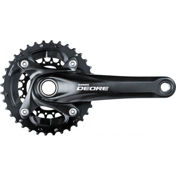 Система SHIMANO DEORE, M617, 170 мм, интегрированный вал, 36/22T без каретки, черный EFCM617CX62L