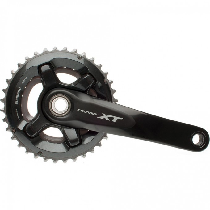 Система SHIMANO DEORE XT, M8000-2, 175мм, для 11 скоростей, 36x26T, без каретки, с бонками для CL 51.8мм/OLD 148мм IFCM8000BEX66