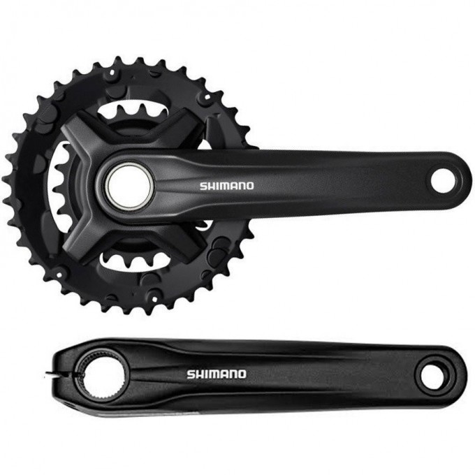 Система SHIMANO MT210, 170мм, для 2x9 скоростей, интегрированный вал., 46/30, без защиты, черный EFCMT210CX60XL