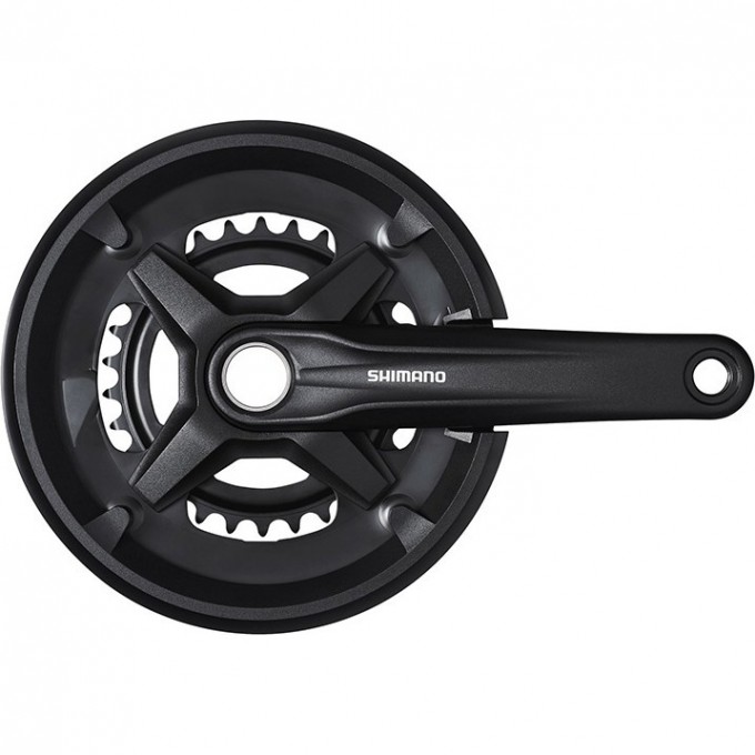 Система SHIMANO MT210, 170мм, для 2x9 скорости, интегрированный вал, 46/30, с защитой, черный EFCMT210CX60CL