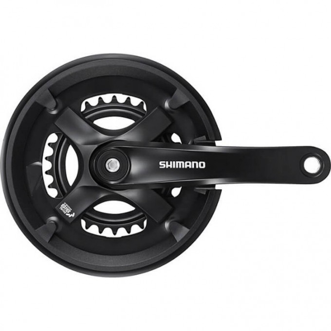 Система SHIMANO TY501, 175 мм, для 2X7/8 скоростей, квадрат, 46/30, с защитой от цепи EFCTY5012E60CLB