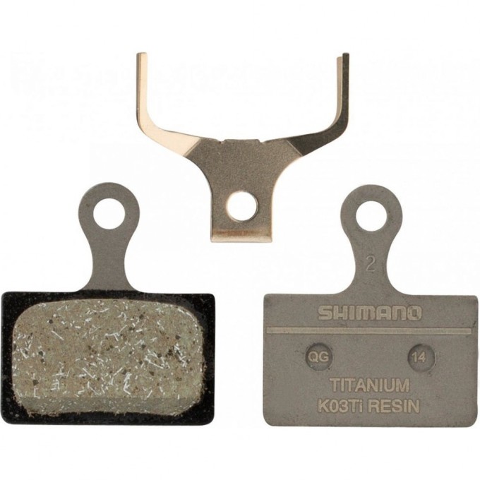 Тормозные колодки SHIMANO, для дискового тормоза, K03Ti, полимерн, пара, с пружинами, Y1XC98010