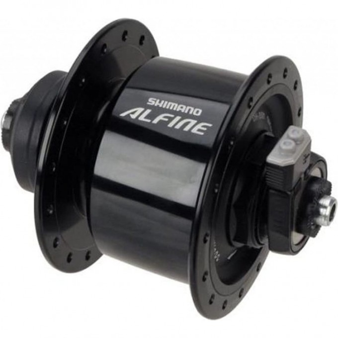 Втулка динамо SHIMANO ALFINE S501, 32 отверстия, 6V-3W, QR, CENTRE LOCK, черный EDHS501BL