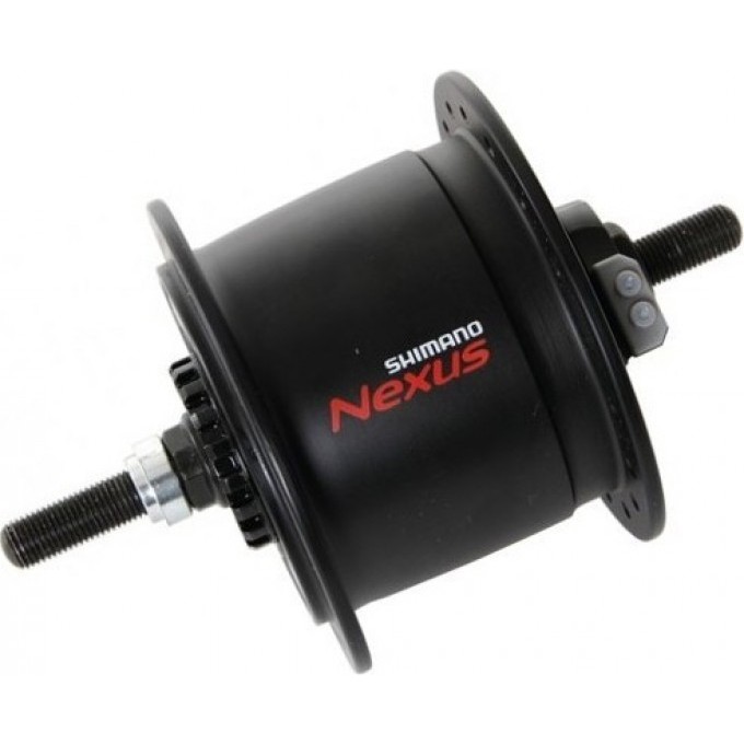 Втулка динамо SHIMANO C6000, 32 отверстий, 6V-2.4W, под роллер, под гайки, 100x140мм, черный EDHC60002RENL