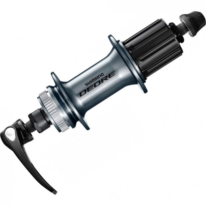 Втулка задняя SHIMANO DEORE M6000, 36 отверстий 8/9/10 скоростей C.LOCK, QR, с пыльником, серебристый EFHM6000AZAS