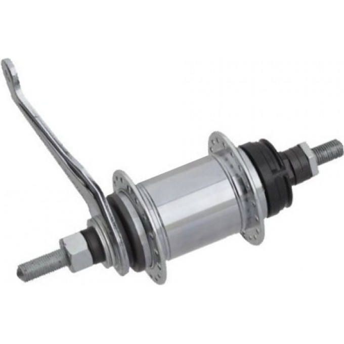 Втулка задняя SHIMANO E110, 36 отверстий, 1 скорость, ножной тормоз 117x158, без упаковки KCBE110AYME