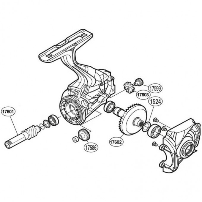 Запчасть для катушки SHIMANO GEAR SET набор шестеронок главной пары PK0353