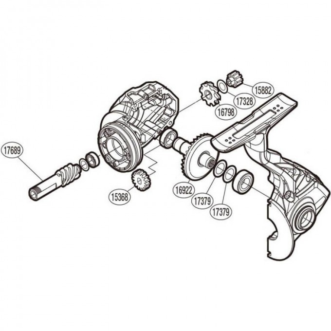 Запчасть для катушки SHIMANO GEAR SET набор шестеронок главной пары PK0361