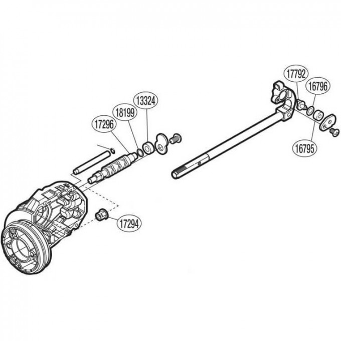 Запчасть для катушки SHIMANO OSCILLATION SET набор для бесконечного винта PK0415