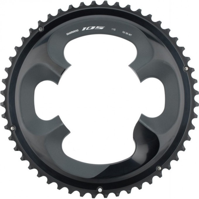 Звезда передняя SHIMANO 105, для FC-R7000, 52T-MT для 52-36T, черная Y1WV98030